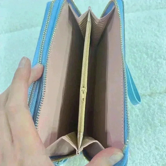 Trendy Color-Block Long Wallet  with Multiple Compartments - - Picture 4 of 9